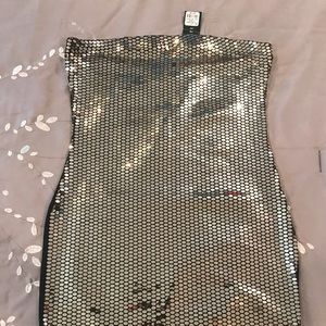 Brand New Bodycon Sequined Strapless Dress